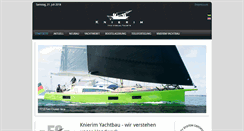 Desktop Screenshot of knierim-yachtbau.de